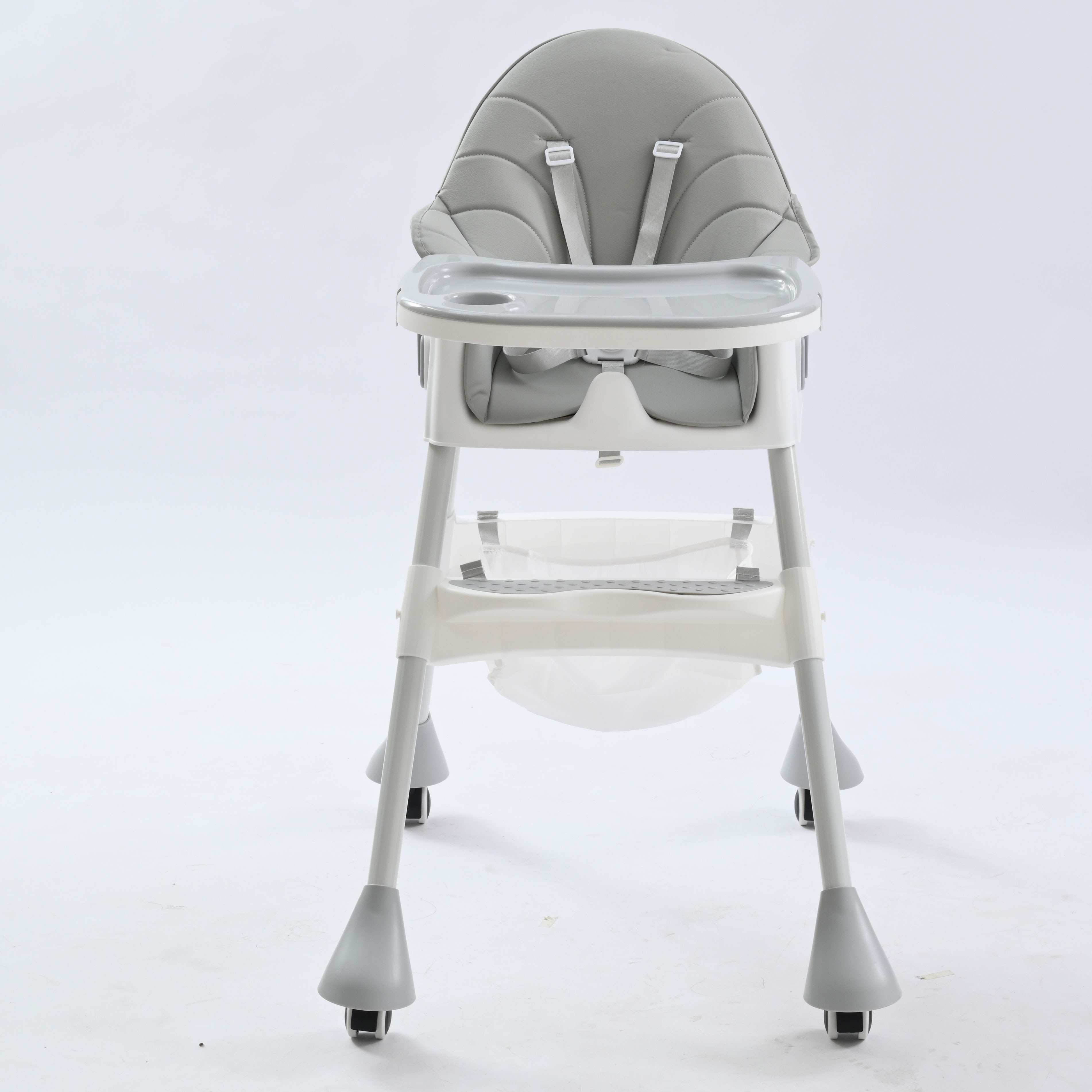 Foldable High Chair with Wheels
