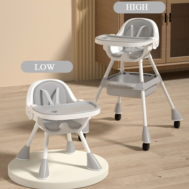 Multifunctional folding high chair